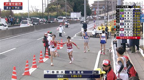 【11時20分頃8区】戸塚中継所帝京大襷リレー｜箱根駅伝 番組公式サイト｜日本テレビ