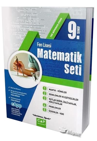 9 Sınıf Fen Lisesi Matematik Seti Çap Yayınları 9786052273203