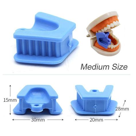 Dental Silicone Mouth Prop Bite Block Rubber Opener Retractor Medium