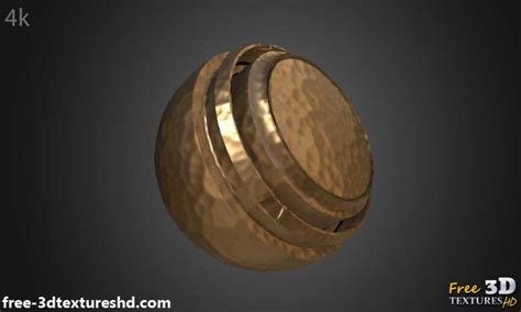 Hammered Copper 3d Textures Bpr Material Seamless High Res Free