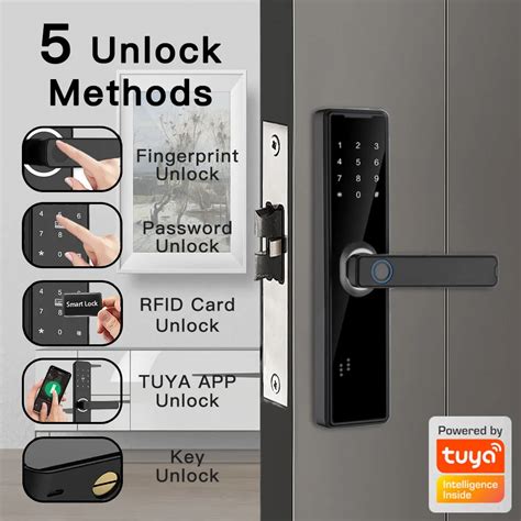 Phipulo Bluetooth Biometric Fingerprint Door Lock Smart Lock Tuya App