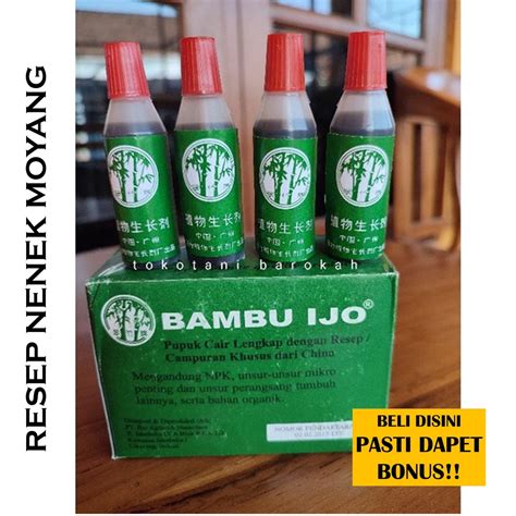 Jual Pupuk Organik Cair BAMBU IJO Isi 12 Ml Mengandung NPK Dan Unsur