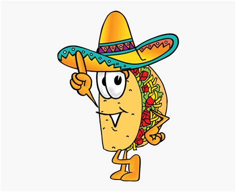 Taco Borracho - Transparent Mexican Food Cartoon , Free Transparent ...