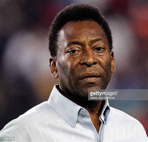 Football legend edson arantes do nascimento aka pele listens to the ...