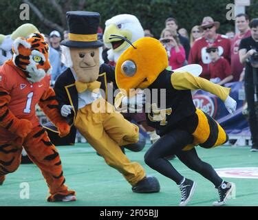 The Clemson Tiger Mascot during the Clemson Football Spring Game (Orange and White Game) on ...