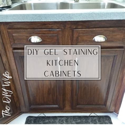 Diy Gel Staining Kitchen Cabinets Artofit