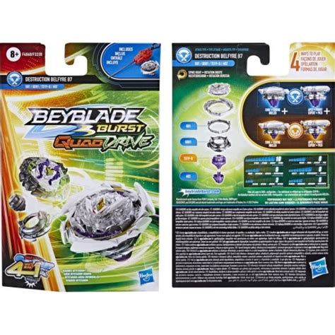 Hasbro Beyblade Burst Quaddrive Destruction Belfyre B Spinning Top