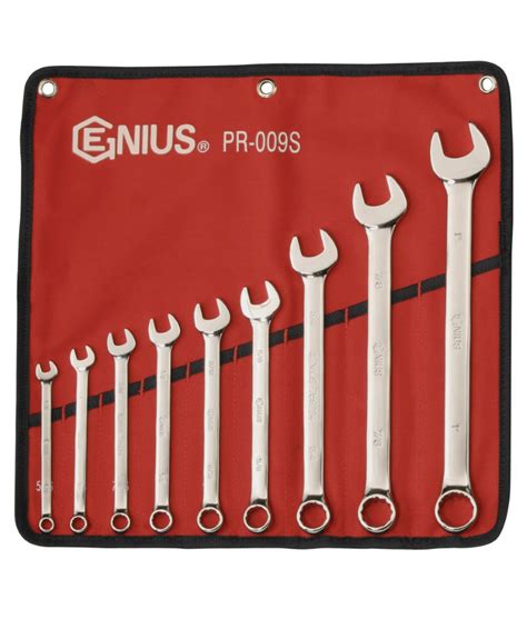 9 Piece SAE Combination Wrench Set - Genius