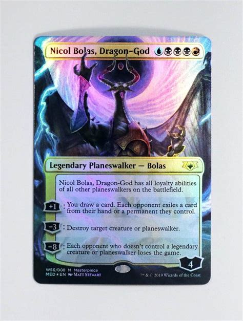 Nicol Bolas Dragon God Foil From Mythic Edition MED MTG Proxy