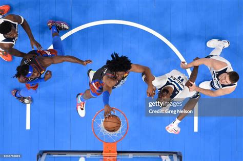 Oklahoma City Thunder Jalen Williams In Action Dunks Vs Minnesota