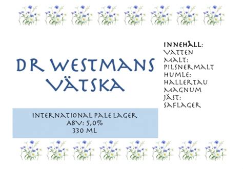 Dr Westmans Vätska Stockholms Nya Bryggeri Untappd