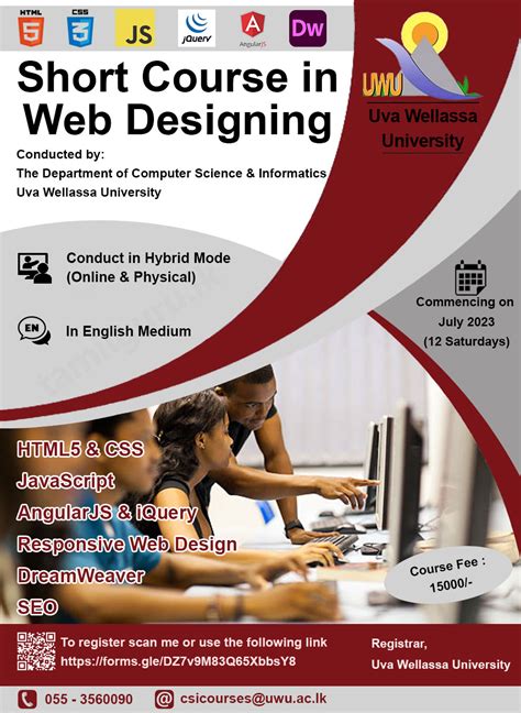 Short Course in Web Designing 2023 - Uva Wellassa University