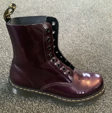 Dr Martens Metallic Purple Patent Leather Pascal Gem