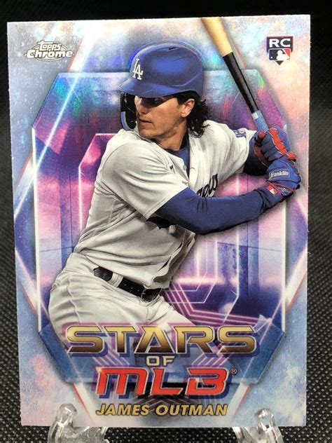 James Outman Topps Chrome Stars Of Mlb Smlbc Dodgers Rc Ebay