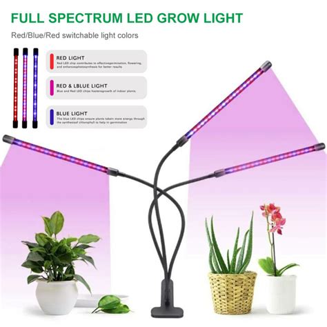 Plant Grow Light Usb Powerd Led Plant Lamp Clip On Full Spectrum Red