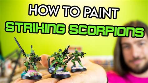 How To Paint Aeldari S Aspect Warriors Striking Scorpions Youtube