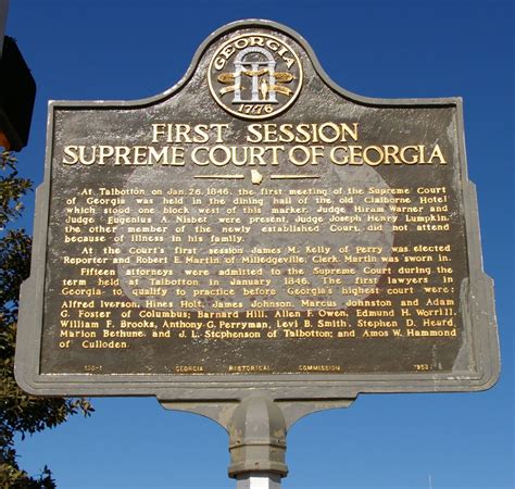 First Session Supreme Court of Georgia - Georgia Historical Society