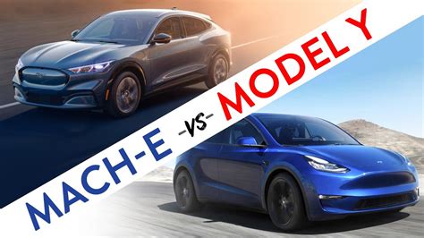 Tesla Model Y Vs Ford Mach E Head To Head Youtube