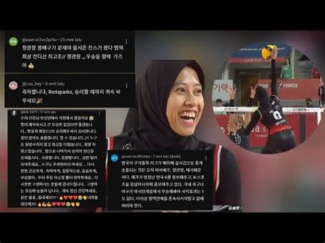 Komentar Orang Korea Selatan Untuk Megawati Dan Red Sparks Usai