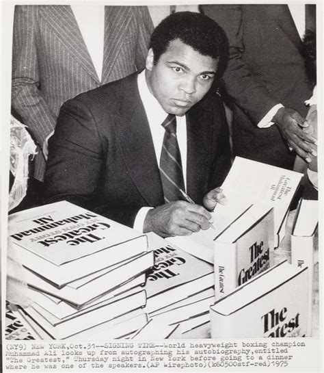 Muhammad Ali Signing Copies Of His Autobiography The Greatest New