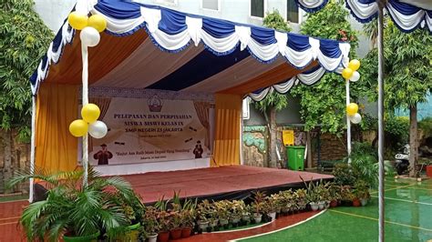 Dekorasi Tenda Dan Panggung Di Sekolah Smpn Jakarta Utara