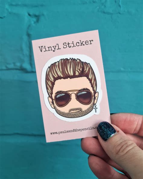 George Michael Face Sticker Vinyl Sticker Pop Music Wham