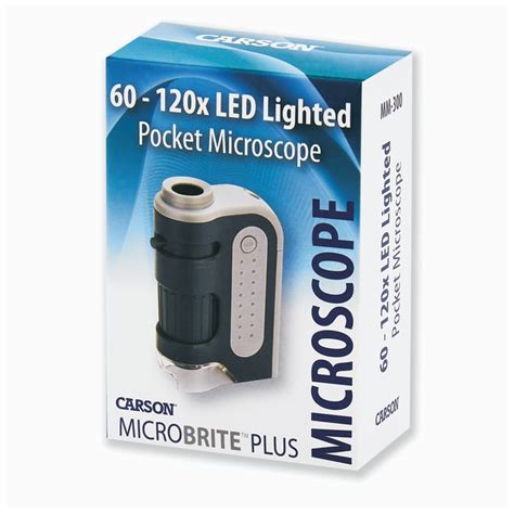 Carson MicroBrite Plus LED Lighted Pocket Microscope Fisher Scientific