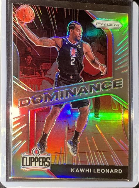 Panini Prizm Kawhi Leonard Dominance Silver Prizm Ebay