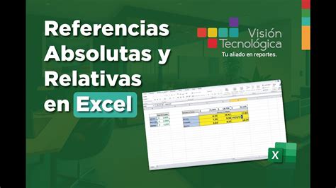 Referencias Absolutas Y Relativas En Excel Youtube