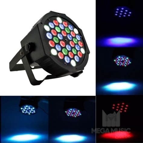 Kit Canh O Refletor Led Par Rgbw Leds Dmx Slim Strobo No Shoptime