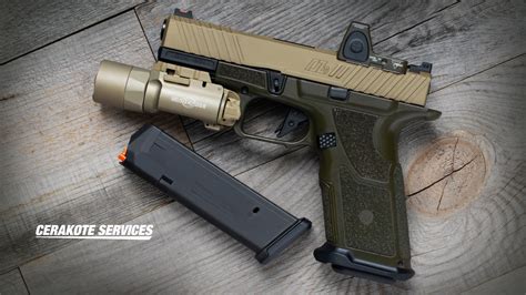 ZEV Tech OZ9 Elite X Grip OD Green Pistol FDE Slide X300U A OD Green