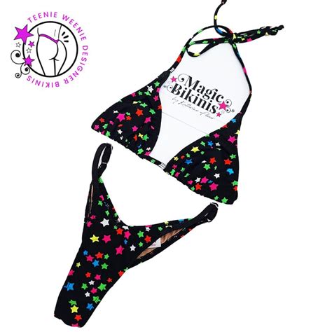 Teenie Weenie Beach Bikini No 88 Rainbow Stars Magic Bikinis Custom