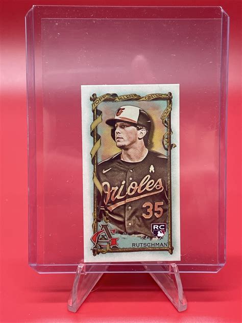 Topps Allen Ginter Adley Rutschman Rookie Mini Rc Orioles Ebay