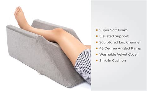 Fovera Single Leg Elevation Support Pillow For Surgery Injury Or