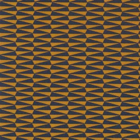 Dunand Orange Geometric Fabric | Zoffany