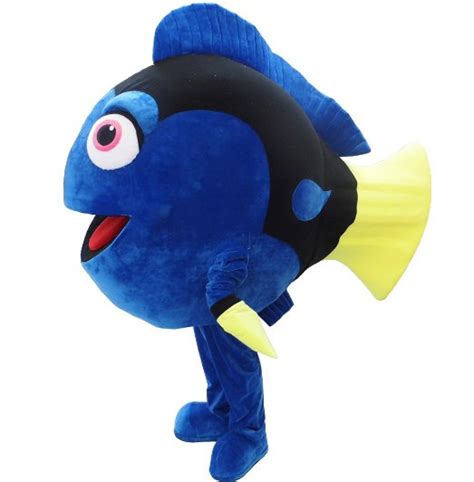 Custom Made Unisex Cartoon Mascot Finding Nemo Dory Blue Fish Mascot