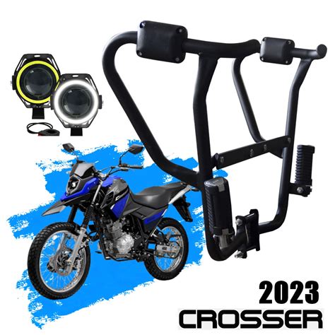 Protetor Carenagem Motor Xtz Crosser Par De Led Black Friday