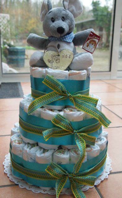 DIAPER CAKE MAILART KATEDINE ART POSTAL COUPS DE COEUR ET CIE