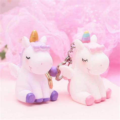 Transparent Crystal Unicorn Keychain Unilovers