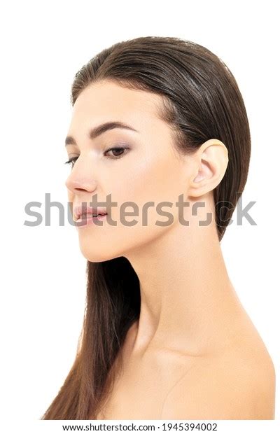 Portrait Beautiful Naked Brunette Girl Light Stock Photo Shutterstock