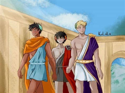 Percy Jackson Nico Di Angelo Et Jason Grace By Evidnemeris On Deviantart