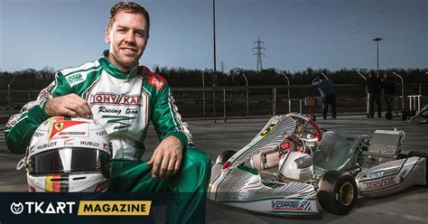 Sebastian Vettel On Track With A Vortex Dds Engined Tony Kart Racer