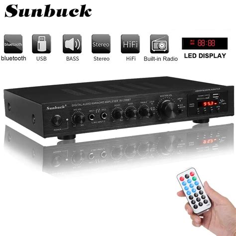 SUNBUCK 5 Amplificador de Potência Bluetooth Alto falante estéreo HiFi