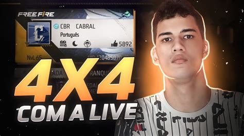 FREE FIRE AO VIVO SALAS PERSONALIZADAS APOSTADOS 4V4 AO VIVO 6V6