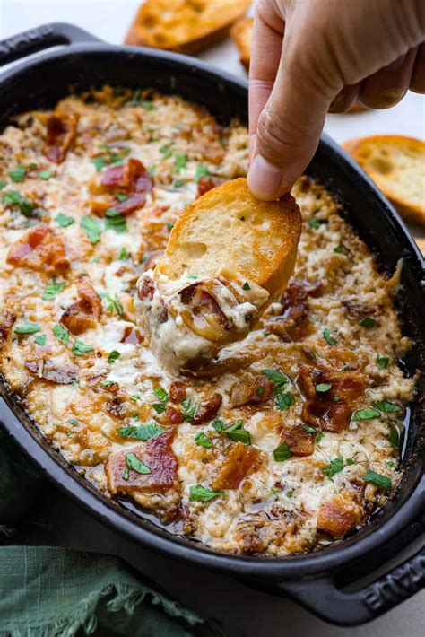 Onion And Bacon Dip Cheesy And Delicious The Recipe Critic