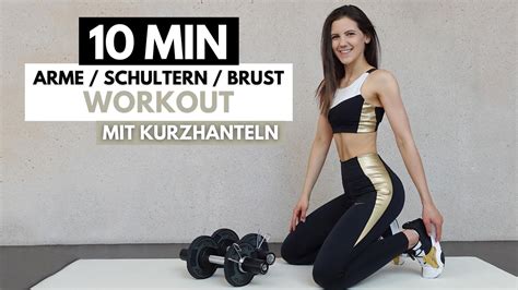 Komplettes Oberk Rper Workout Arme Schultern R Cken Brust Mit