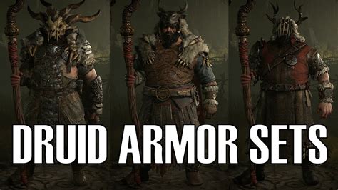 DRUID ARMOR SETS Diablo IV Beta Male Female Transmogs Cosmetics