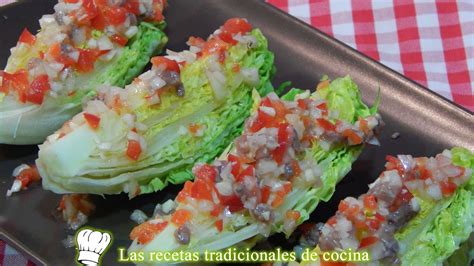 Cogollos De Lechuga Con Vinagreta Receta Simple Recetas De Cocina