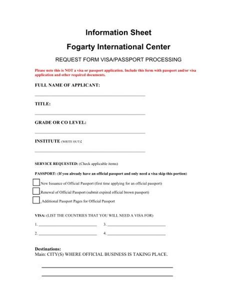 Information Sheet Pdf 35k Fogarty International Center