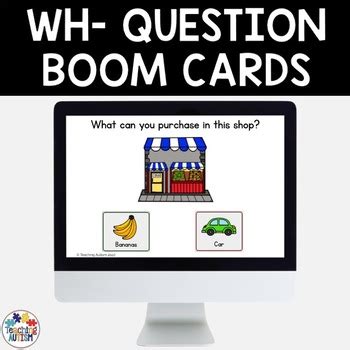 Wh Questions Boom Cards Speech Therapy Distance Learning By Teaching